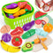 Wooden Food for Play Kitchen - Cutting Fruits Toys for 1 2