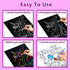 BAOXUE Set, 4-8 Scratch Art for Kids, Rainbow Scratch Paper Art Scratch Coloring Book,Arts and Crafts for Kid Ages