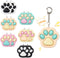 Zioyihan 12 Pcs Cat Paw Fidget Toys Fidget Keychain, Mini Clicker Sensory