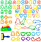 Play Dough Tools Set for Kids - Letter Molds, Numeral Molds, Various Plastic Animal Molds for Creative Dough Cutting