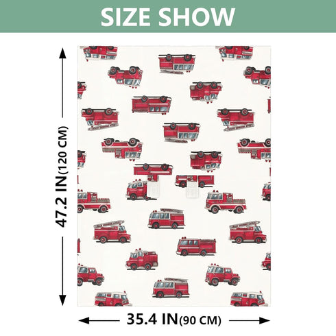 Mazeann Fire Trucks Vintage Car Seat Cover Baby Breathable Soft Infant Carseat Covers Canopies Babies Carrier Covers