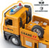 TAKGUD 13.5" Crane Toy for Boys, Large Crane Truck with Lights and Sounds, Open-able Doors, Friction Powered