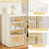 Wenceda 3/4 Countertop Baby Bottle Organizer, Tier Bottles Storage Organizer, Baby Bottle Drying Rack for Bottles