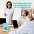 200 T MARIE Conversation Chips Team Building Game - Fun Ice Breaker Cards for Work - Conversation Starters and Team