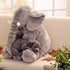 24 Inch Ryttir Fuzzy Large Elephant Stuffed Animal, Soft Stuffed Elephants Plush Toy Newborn Gift, Funny Elephant Gifts
