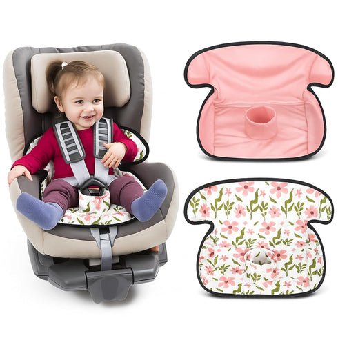 HunnmingRe 2 Pack Floral Car Seat Protector for Potty Training Waterproof Piddle Pad
