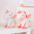 Lazada Unicorn Stuffed Animal Plush Toy - 12 Inches White with Rainbow Wings, Perfect Gift for Girls