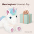 Bearington Collection 10-Inch Unicorn Stuffed Animal Plush - Rainbow Shimmers White - Soft Fluffy Magical Gift for Kids