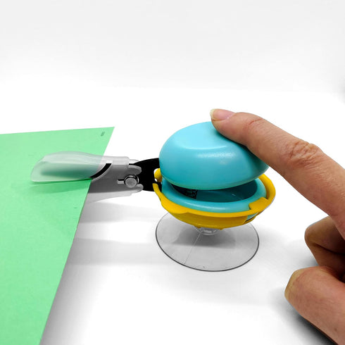 HARAC Tabletop Mounted Adaptive Scissors - Safe Scissors for Kids, Seniors, and Special Needs, Made in Japan