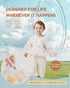 SauGonb 16/36 Disposable Baby Bibs for Baby Boys and Girls - Long Sleeve Bib Individually Wrapped Waterproof Baby Bibs