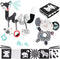 3 Pcs Car Seat Toys for Babies 0-6 Months, Black and White Hanging Rattle Toys for Crib Mobile, Infant Sensory