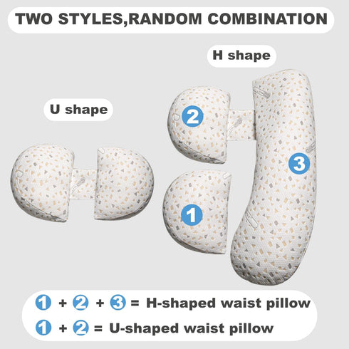 YZCCtixi Pregnancy Pillow for Women - Maternity Pillow for Back Pain Relief & Full Body Support, Soft Sleeping Pillow