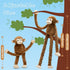 23.6"~35.4" MorisMos Big Monkey Stuffed Animal Plush Toy, Stretchable Long-Legged Monkey Toy Gift for Kid Adult