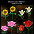 Set, 1043 15 CUBIMANA Flower Bouquet Building PCS Bouquet Botanicals Collection for Mom Wife, Artificial Flowers