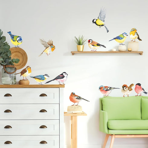 DECOWALL DS2-8038 Little Birds Kids Wall Stickers, Peel and Stick Removable Wall Decals for Kids Nursery Bedroom (Small)