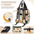 Shoblo Backpack Chicken Rooster Diaper Bag for Travel, Waterproof Diaper Bag with Insulated Bottle Pockets & USB Port