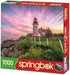 Springbok Puzzles - West Quoddy Head Lighthouse - 1000 Piece Jigsaw Puzzle - Large 30 Inches by 24 Inches Puzzle - Made in USA - Unique Cut Interlocking Pieces