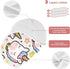 decor gift 4 Pack 22x11in Cotton Burp Cloth Soft and Absorbent? Cute Cartoon White Rainbow Unicorns Feed Cloth