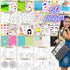 60-page 420 Activity Book for Girls and Boys - Premium Case Includes Large - Stickers, Rainbow Scratch Papers, Reusable