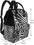 DWVTSLH Backpack Mummy Backpack Zebra Print Diaper Bag Multifunction Nappy Bags Waterproof Large Capacity Travel