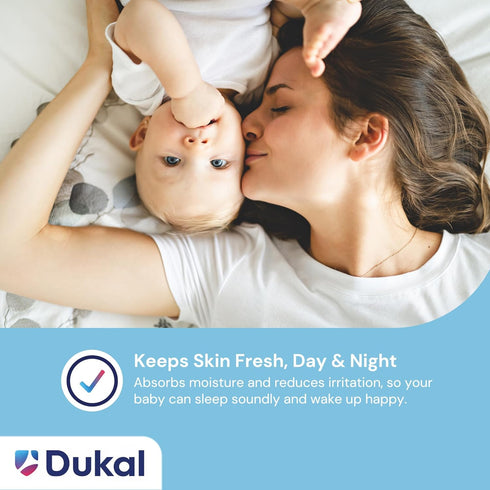 14 oz Pack 2 Dukal DawnMist Cornstarch Baby Powder of | Gentle, Talc-Free Formula for Baby & Adult Use, Soothes