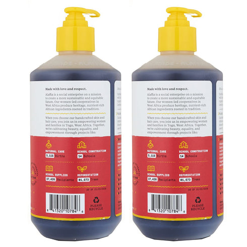 Alaffia Babies and Kids Shampoo and Body Wash, Gentle Calming Support with Shea Butter, Neem, Coconut Oil, 2 Pack