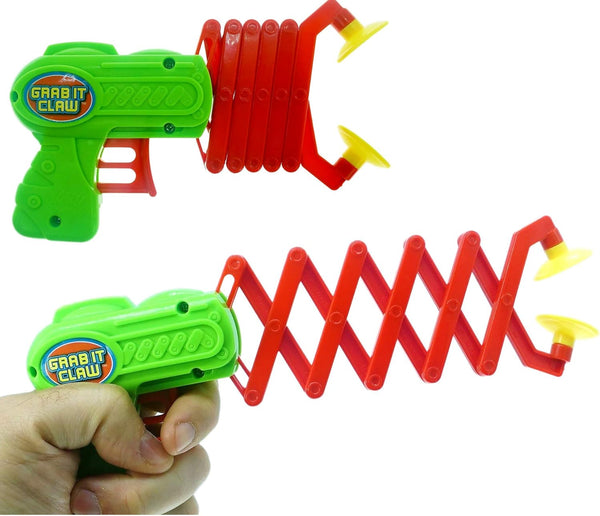JA-RU Robot Arm Claw Grabber Gun (Assorted 1 Toy) - 12 Inch Long Reach Interactive Play & Learning Tool for Kids