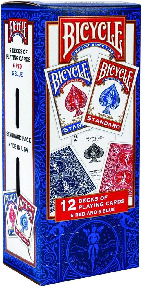 Bicycle 595954 Standard Rider Back Poker Playing Cards, 12 Decks