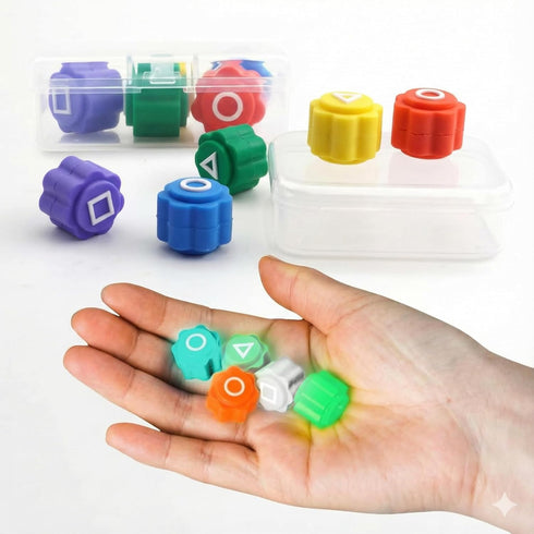 Glow-in-The-Dark Dice Game Set 4-in-1 Light-Up Party Dice for Kids & Adults