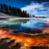Yellowstone National Park Puzzle for Adults, 500 Pieces, Nature Landscape Jigsaw Puzzles, Fun Puzzle Games Gifts
