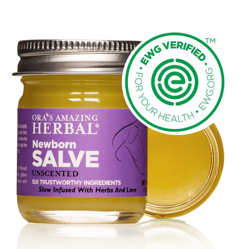 1 4 oz Ora's amazing Herbal, Newborn Salve, Diaper Rash Cream, Calendula Baby Balm, EWG Verified Baby Ointment, Acne