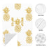 Hcpwzrf Summer Gold Pineapple Baby Car Seat Cover & Nursing Cover - Breathable Stretch Multi-Use Cover