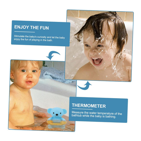 Cute Bear-Shaped Bath Thermometer - Safe Water Temperature Indicator for Kids