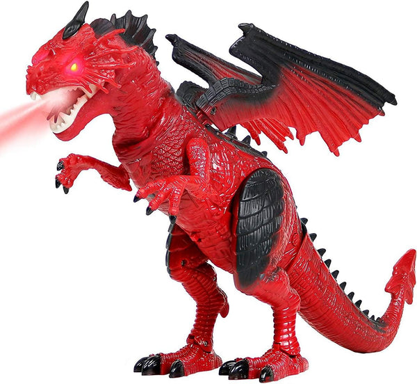 Liberty Imports Walking Dragon Toy - Interactive Robotic Fire Dragon Large 18