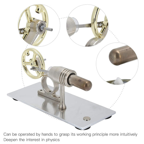 Stirling Engine Motor Education Model, Low Temperature Electricity Generator