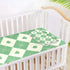 SyXIOP 28" 52" Greem Beige Poker Cooling Baby Waterproof Crib Mattress Cover x Ultra Soft Pee Pads for Kids, Adult