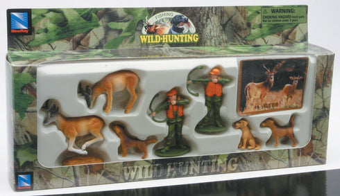 Wild Hunting Playset Assorted - You May Receive Walleye, Elk, Mallard, Antelope, Turkey, Moose, Deer, or Pheasant