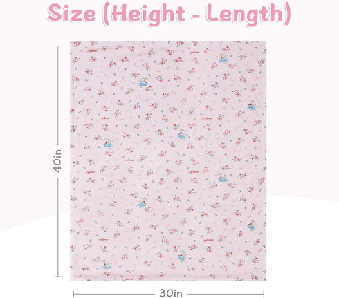 QSTEHEML Flower30*40in) Baby Blankets for Girls,Super Soft Nursery Minky Blanket Unisex, Baby Gifts Double Layer