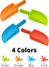 4E's Novelty 4 Pack Beach Shovels - 8 Inch Heavy Duty Plastic Sand Shovels for Kids, Great for Outdoor Digging