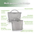 40oz/1250ml Grey/2PCS Haakaa On-The-Go Silicone Microwave Steam Sterilizer Bags for Travel, Reusable Silicone Steaming