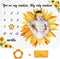 Tebaby Baby Monthly Milestone Blanket Girl - Sunflower Newborn Month Blanket Personalized