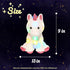 13'' Hopearl LED Plush Unicorn Lighting Up Stuffed Animal Floppy Night Lights Glow in The Dark Birthday Festival