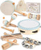 Montessori Music Toys for Toddlers 1-3 - Natural Wooden Instruments for Babies 6-12-18 Months - Educational Gifts