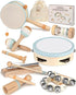 Montessori Music Toys for Toddlers 1-3 - Natural Wooden Instruments for Babies 6-12-18 Months - Educational Gifts