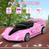 Pink RC Car for Girls, Remote Control Vehicle Toy with Lights & Controller, Birthday Gift for 3-12 Year Olds