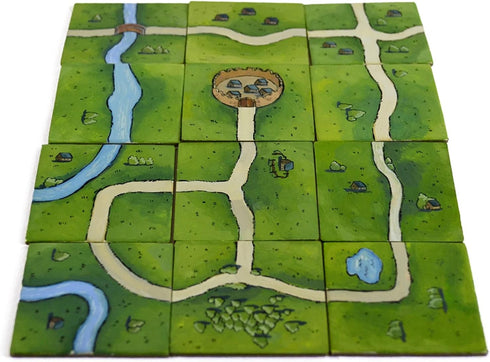 Apostrophe Games Square Board Game Tiles - 84Pcs Large Blank Game Board Pieces for Custom Tiles