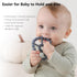 3 Pack 0-6 6-12 12-24 Ring Teether Baby Infant Toys, Baby Essentials, Silicone Teething Ring Toys for Babies Months
