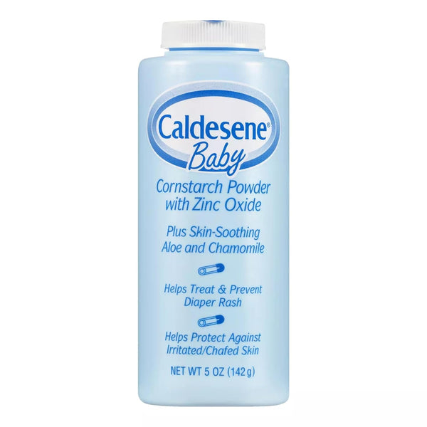 Caldesene Baby Cornstarch Powder with Zinc Oxide, 5 oz, 7-Pack
