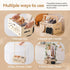 8 1 Closet, In Wooden Baby Shower Crate Baby Basket with Handle Footprint Kit for Baby Shower Gifts, Baby Shower Wooden