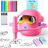 NAUQUOHZ Drawing Robot for Kids with 100 Cards, Montessori Painting Learning Toys for